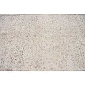 Grand tapis vintage 6,4x10,4 pi (196x318 cm), tapis turc blanc à pois - Product Image 4