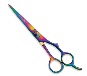 Ciseaux de coiffure professionnels en titane, ciseaux de barbier en acier inoxydable, ciseaux de coiffure personnalisés avec logo pour la vente en gros - Product Image 1