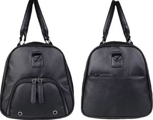 Bolsa de viaje de lona de cuero para hombres Carry On Gym Bolso de cuero impermeable para hombres - Product Image 1