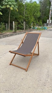 Chaise longue, chaise pliante, chaise de bar taille personnalisée acacia/eucalyptus/teck meubles pliés 100% bois massif - Product Image 5