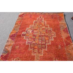 Alfombra turca Kilim área grande 9x12 rectángulo rojo naranja diseño de retazos técnica de tejido plano Material de lana alfombra de habitación de látex - Product Image 3