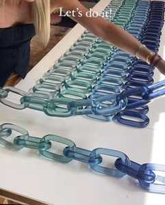 Cadena de decoración de pared Art Deco Artículo de resina Artículo decorativo para habitación más adorable con precio de venta completo en India - Product Image 4