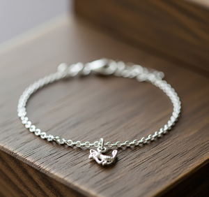 High Quality 925 <b>Sterling</b> <b>Silver</b> Gold Plated Labradorescence Minimalist Bohemian Owl <b>Charm</b> Pendant Women's Everyday <b>Bracelet</b> - Product Image 5