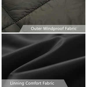 Comfortable Casual <b>Winter</b> Canvas Down Filled Puffer <b>Vest</b> for <b>Men</b> Stand Collar Zipper Closure Waterproof Heated Anti-UV Outerwear - Product Image 6