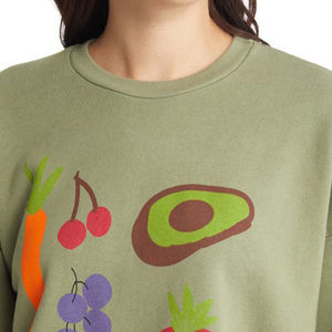 Sudadera Informal de Punto para Mujer, de Invierno, con Forro Polar, 300 GSM, Logotipo Personalizado y Color Impreso, 100% Algodón, Secado Rápido - Product Image 2