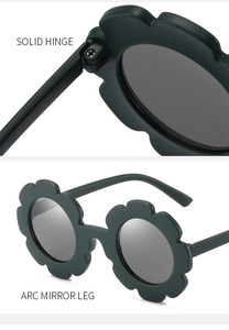 แว่นกันแดดเด็ก Flower Kids UV400 กรอบ PC น้ำหนักเบา รับทำโลโก้ ขายส่ง - Product Image 3