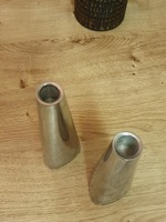 Support de bougie unique en aluminium argenté de qualité supérieure, fait main et écologique, pour mariage, Noël, restaurant, décoration de la maison