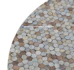 Elegante mesa de centro de nácar para decoración del hogar de lujo muebles de sala de estar mesa de centro MOP - Product Image 3