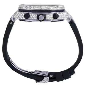 นาฬิกาแร็ปเปอร์สุดหรูทำจากแก้วสเตนเลสสำหรับผู้ชายกันน้ำได้ - Product Image 4