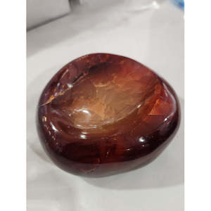 Bol en cornaline fait main : Une fusion étonnante d'art, de spiritualité et de décoration intérieure Décoration intérieure 5 pouces et 400 g - Product Image 2