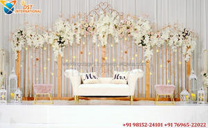 Mur de bougies de scène de mariage moderne dernier design panneaux muraux de bougie de scène de mariage décor de réception de mariage asiatique - Product Image 3