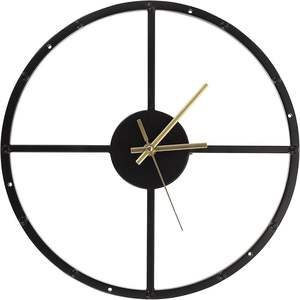 Reloj de pared moderno grande, Relojes de pared para decoración de sala de estar, esfera de números romanos minimalistas de Metal clásico, gran decorativo - Product Image 1