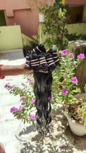 Proveedor de cabello crudo de templo indio directamente de la India, venta al por mayor, extensión de cabello humano Remy indio, cabello virgen indio crudo sin procesar - Product Image 6