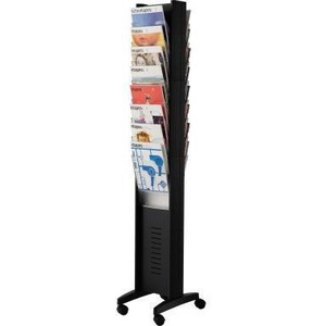 Organizador de Revistas PAPERFLOW con 16 Cajones, Metálico Negro, 30 x 167.5 x 38.5 cm, PAPERFLOW EPI - Product Image 1