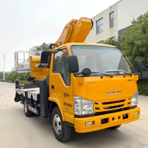 חם מוכר isuzu שלדת דיזל מופעל מעלית פלטפורמת מעלית זרוע ישר הידראולי מכונית עבודה אווירית - Product Image 5