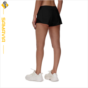 Samavia, pantalones cortos para correr de secado rápido para mujer, ligeros, transpirables, de cintura alta, pantalones cortos de entrenamiento para mujer, mercado de la UE listo para enviar - Product Image 2