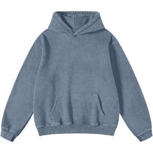 Sweat-shirt à capuche blanc crème durable, en coton mélangé épais de haute qualité, pour l'hiver, design personnalisé - Product Image 4