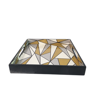 Articles en laque Plateau à bijoux Plateaux décoratifs pour bijoux Plateau de toilette en laque personnalisé de luxe Comptoir de table fait à la main vietnam - Product Image 3