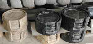 Round Century Marble Coasters Set Of 4 6 8 Elegant Stone Drink Coasters Kitchen Accent - Product Image 2