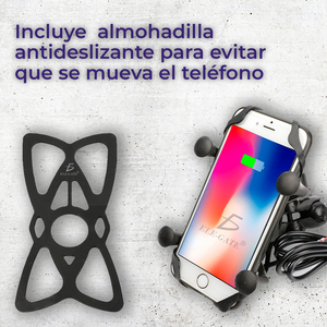 Supporto per Telefono da Moto con Caricatore USB e Interruttore per Manubrio - Product Image 3