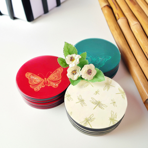 VietnamFactory VietnamCrafts - Anillos para Servilletas y Posavasos de Laca Tradicional Hechos a Mano, Ecológicos, Tamaño Personalizado, Material Natural - Product Image 5