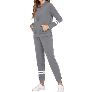 Nuevo Conjunto Deportivo de Invierno para Mujer con Capucha, Diseño de Logotipo Personalizado, Impresión, 100% Algodón, Transpirable, Sólido y Ligero - Product Image 6