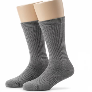 Calcetines de punto de algodón de LICRA de longitud completa, tela elástica transpirable suave, ropa deportiva informal, calcetines cómodos de uso diario para mujer - Product Image 3