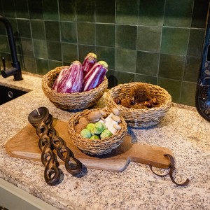 Tienphong ตะกร้าชามกลมหญ้าทะเลธรรมชาติ2025สำหรับห้องครัวห้องรับประทานอาหารห้องนั่งเล่น - Product Image 4