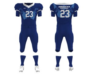 ชุดเสื้อผ้าอเมริกันฟุตบอลสำหรับเด็กชุดเสื้อกางเกงผ้าโพลีเอสเตอร์พิมพ์ลายแบบระเหิด - Product Image 1