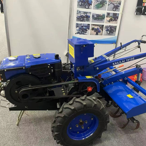 18HP Mini Diesel Tiller Rotary Cultivator <b>Walking</b> Tractor for Engine Agricultural <b>Machinery</b> Featuring Durable Bearings Pump - Product Image 1