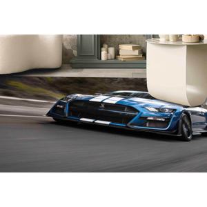 Tapis imprimé : Tapis Shelby Cobra, Tapis en chenille, Tapis d'entrée, Tapis cadeau pour les amateurs de voitures, Tapis à poils doux - Product Image 4