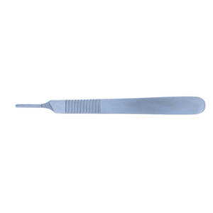 Lame de scalpel manuelle en acier inoxydable de style moderne, manche de haute qualité, instruments chirurgicaux réutilisables en argent pour la chirurgie générale - Product Image 5