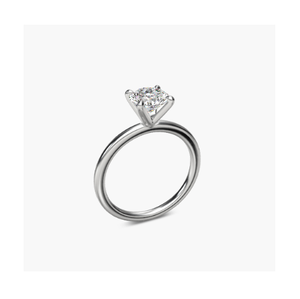 แหวนหมั้นเพชรประดับด้านข้างสไตล์วินเทจสุดหรูสีเงิน – งานฝีมือคุณภาพสูงเพื่อสไตล์โรแมนติกเหนือกาลเวลา - Product Image 1