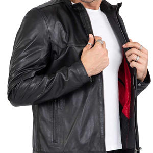 Chaqueta de Cuero para Hombre, Estilo Urbano, Personalizada, Nueva, Hecha en Pakistán, Impermeable y Transpirable, Gran Venta - Product Image 4
