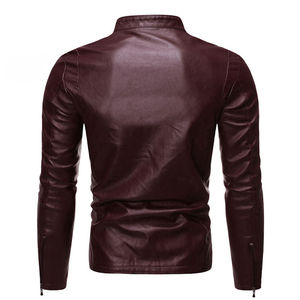 แจ็กเก็ตหนังผู้ชายสไตล์สตรีทไซส์ใหญ่พิเศษแจ็กเก็ตหนังผู้ชายสไตล์คลาสสิก - Product Image 2