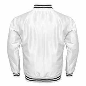 Chaqueta Bomber Personalizada con Nombre y Número del Equipo, Chaqueta Bomber de Satén Bordada en Lote para Hombre - Product Image 3
