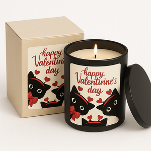 Bougies parfumées personnalisées en cire de soja pour la Saint-Valentin, pot de 7oz, design romantique, décoration de fête de mariage, cadeau de Noël Diwali luxueux - Product Image 6