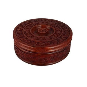 Caja de madera de mango Chapati para Hot Rotis Rústico Comedor moderno Bodas Catering Restaurantes Uso en la cocina - Product Image 4