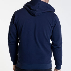 French Terry hommes sweats à capuche en coton bio sweat à capuche à fermeture éclair personnalisé hommes sweat avec capuche décontracté hommes sweats à capuche zippés - Product Image 5