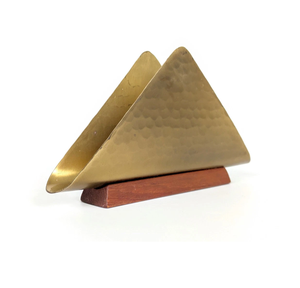 Triangle Brass <b>Tissue</b> holder Matte Polished Rustic Design Brass <b>Tissue</b> <b>Paper</b> Holder Custom Logo Accepted - Product Image 4