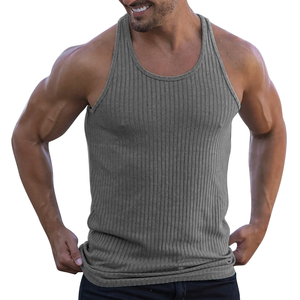 Offre Spéciale Logo personnalisé solide Hip Hop hommes débardeur en maille séchage rapide respirant - Product Image 5