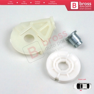 Régulateur de vitre BWR1068 avec roue d'angle pour porte avant gauche Vito Viano Mixto V Class MK2 W639 2003-2010 6397200046 - Product Image 4