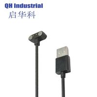 Accesorios de componentes 2 pines macho y hembra en forma de T alimentación magnética Pogo Pin USB Smart Watch Cable conector 12V