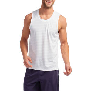 Débardeurs de musculation OEM pour la salle de sport, vêtements de sport pour hommes, décontractés, en polyester et élasthanne, sans manches - Product Image 4