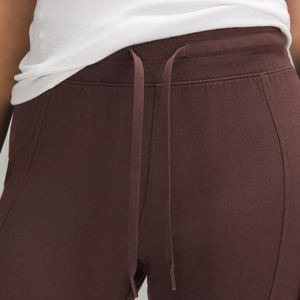 Pantalons évasés à taille haute pour femmes avec cordon de serrage, logo personnalisé accepté, nouveau style, service OEM pour pantalons évasés d'hiver - Product Image 4