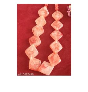 Collar de mujer hecho a mano con cuentas de resina dorada Joyería de moda india de moda para bodas y fiestas - Product Image 2