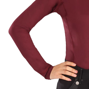 Usine professionnelle vêtements équestres haut pour femme pour l'équitation doux compétition à manches longues couche de Base dames - Product Image 4