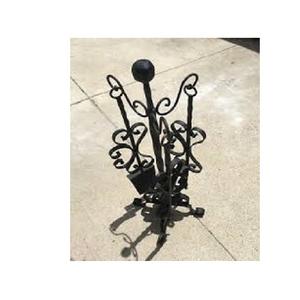 Ensemble de salle à manger d'extérieur design moderne avec cheminée au charbon pour installation en coin pour villa - Product Image 1