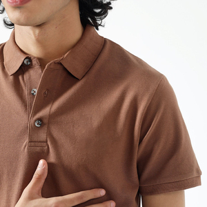 เสื้อเชิ้ตผู้ชาย แขนสั้น ผ้าถักเนื้อ PK 100% ผ้าฝ้าย สวมใส่สบาย ระบายอากาศได้ดี เนื้อผ้าเรียบลื่น - Product Image 2