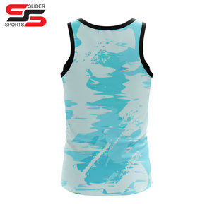 Maillots de basket-ball unisexes personnalisables en gros, vente chaude, design simple, impression par sublimation sur tissu maillé, uniforme d'été - Product Image 2